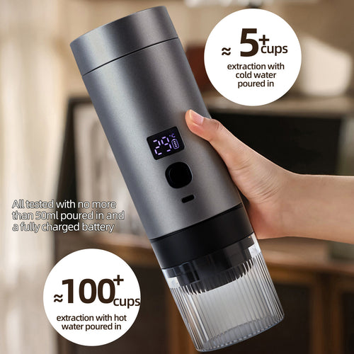 Portable Capsule Coffee Machine Rechargeable With USB-C Connector