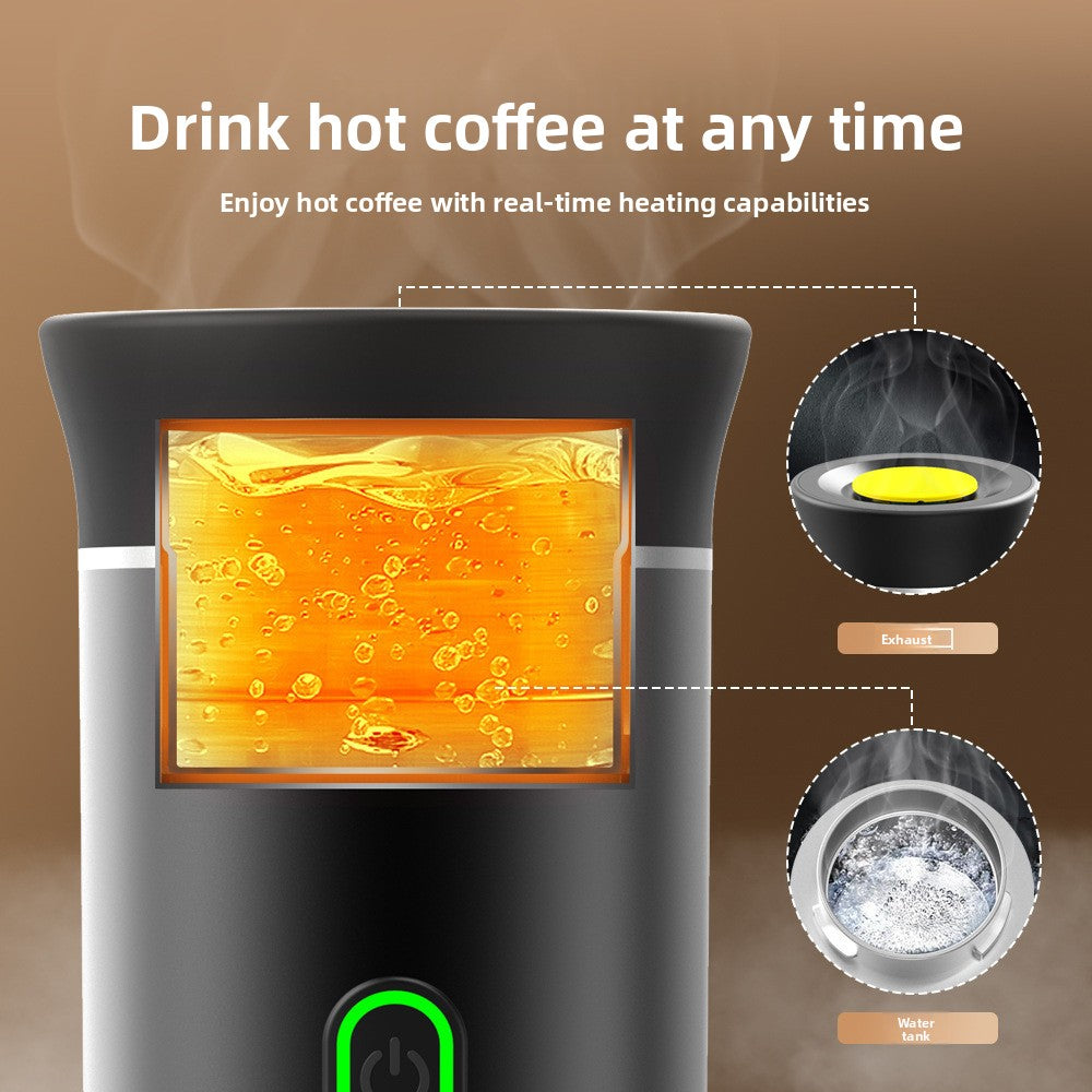 Portable Capsule Coffee Machine Rechargeable With USB-C Connector