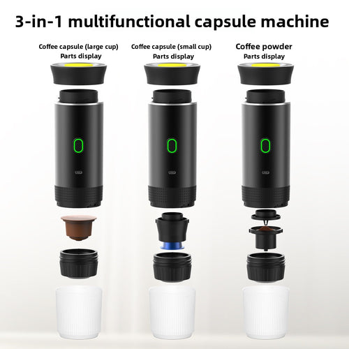 Portable Capsule Coffee Machine Rechargeable With USB-C Connector